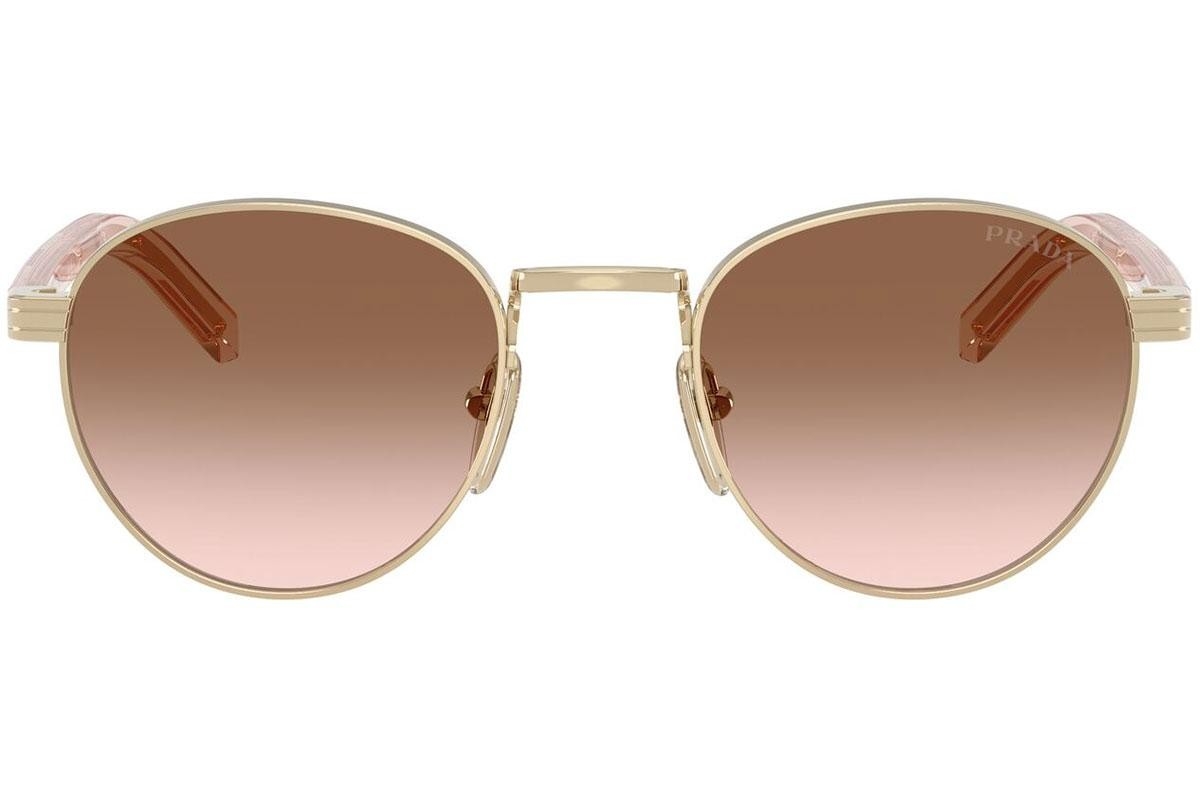 Prada PR B52S (ZVN0A6) 49 | Unisex Kahverengi Yuvarlak Güneş Gözlüğü