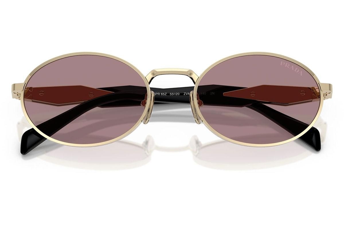 Prada PR 65ZS (ZVN20I) 55 | Unisex Mor Yuvarlak Güneş Gözlüğü