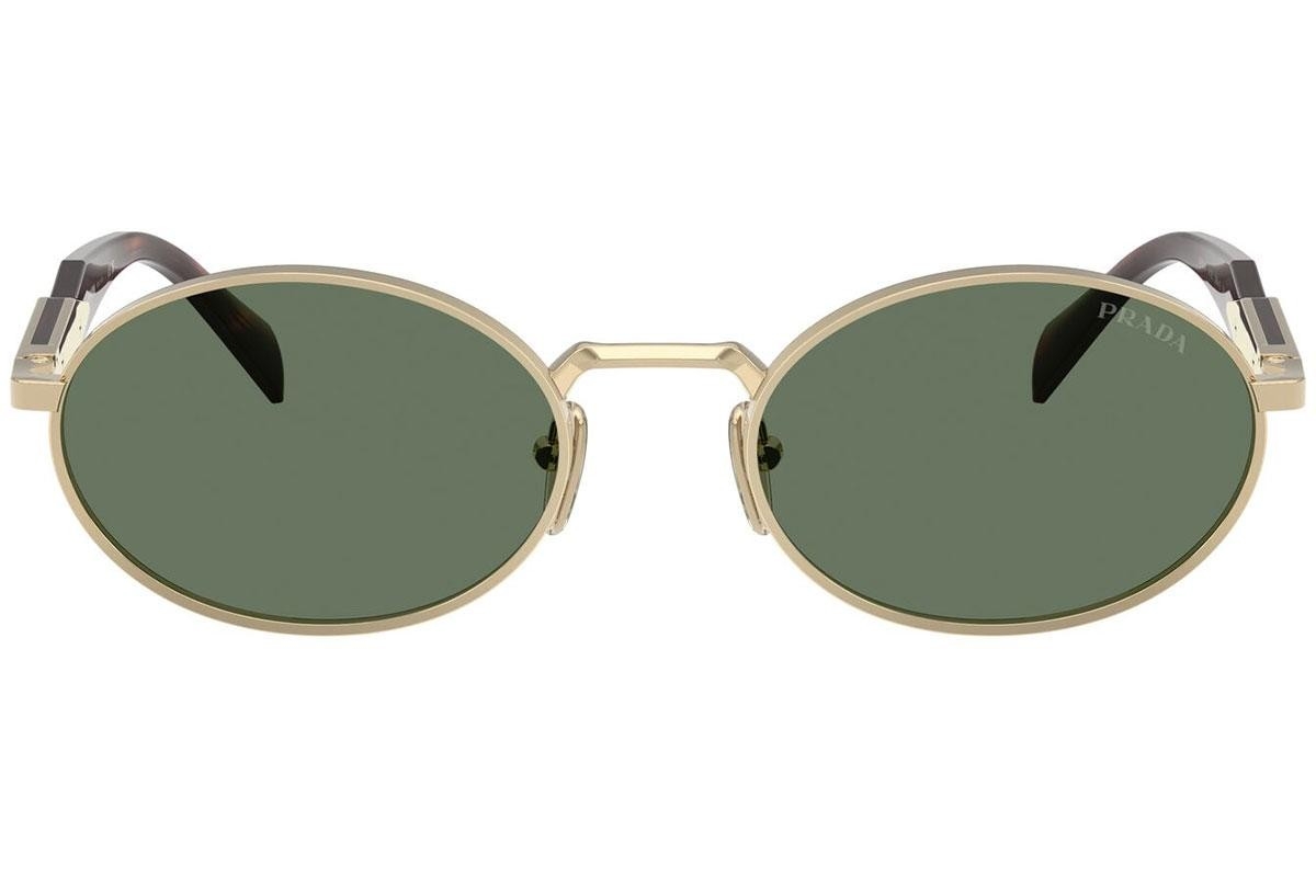 Prada PR 65ZS (ZVN70L) 55 | Unisex Yeşil Yuvarlak Güneş Gözlüğü