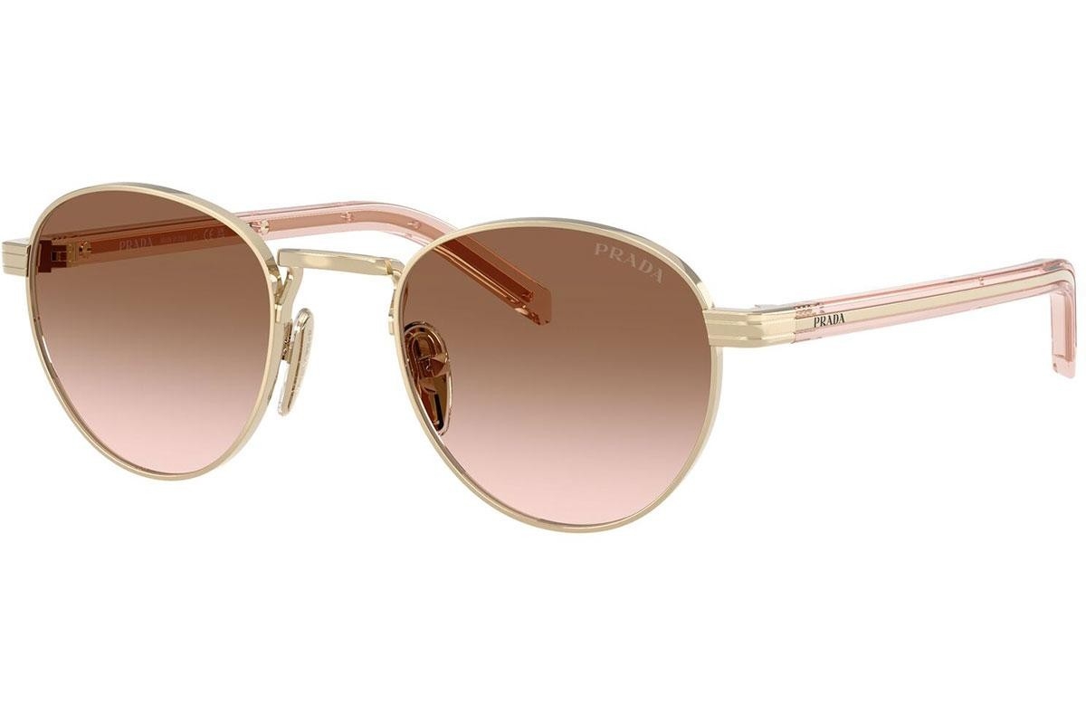 Prada PR B52S (ZVN0A6) 49 | Unisex Kahverengi Yuvarlak Güneş Gözlüğü