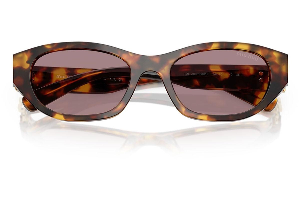 Miu Miu MU A03S (14L20I) 53 | Kadın Kahverengi Güneş Gözlüğü