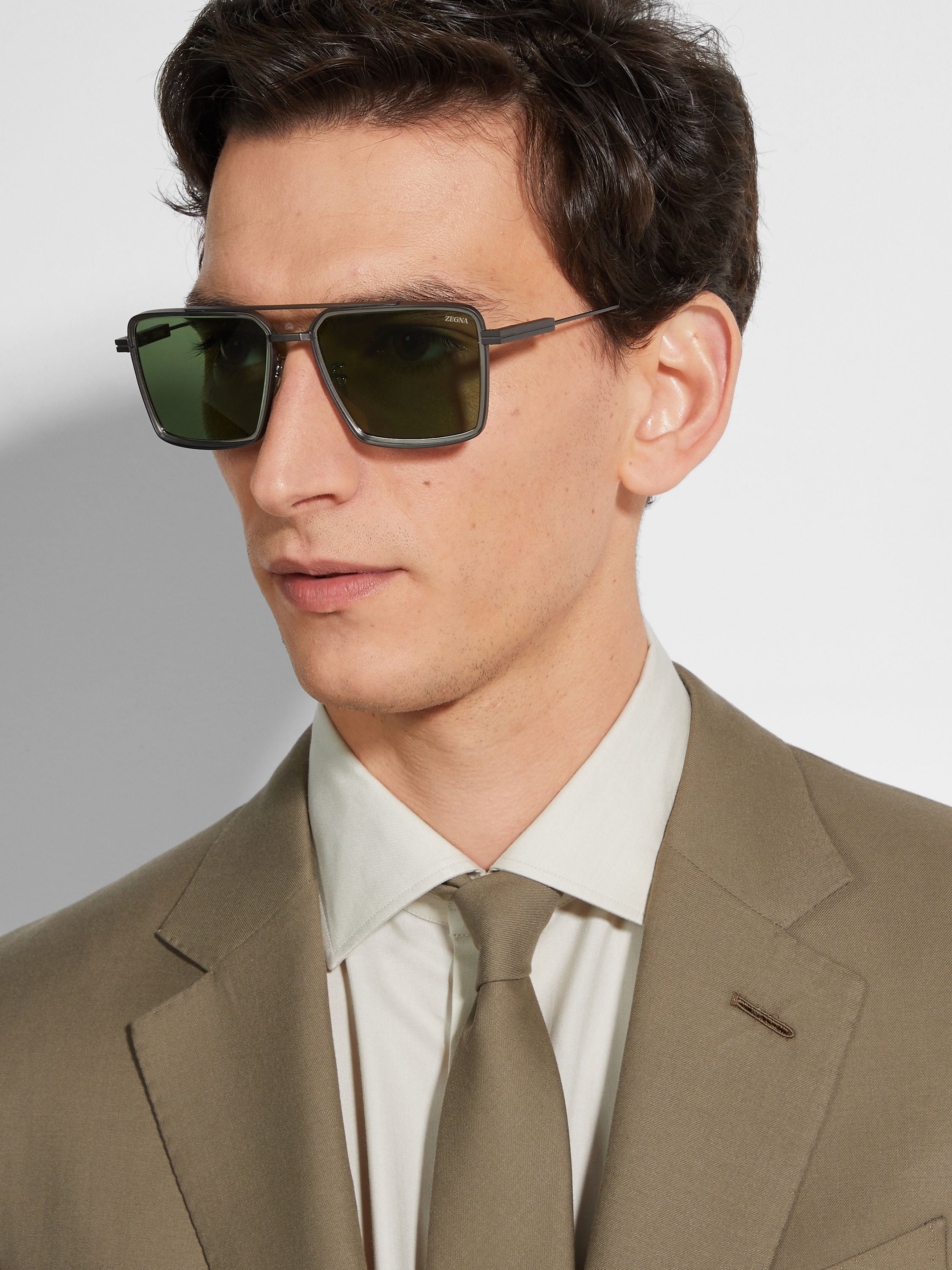 Ermenegildo Zegna (EZ0257-09R) 56 | Polarize Unisex Yeşil Güneş Gözlüğü