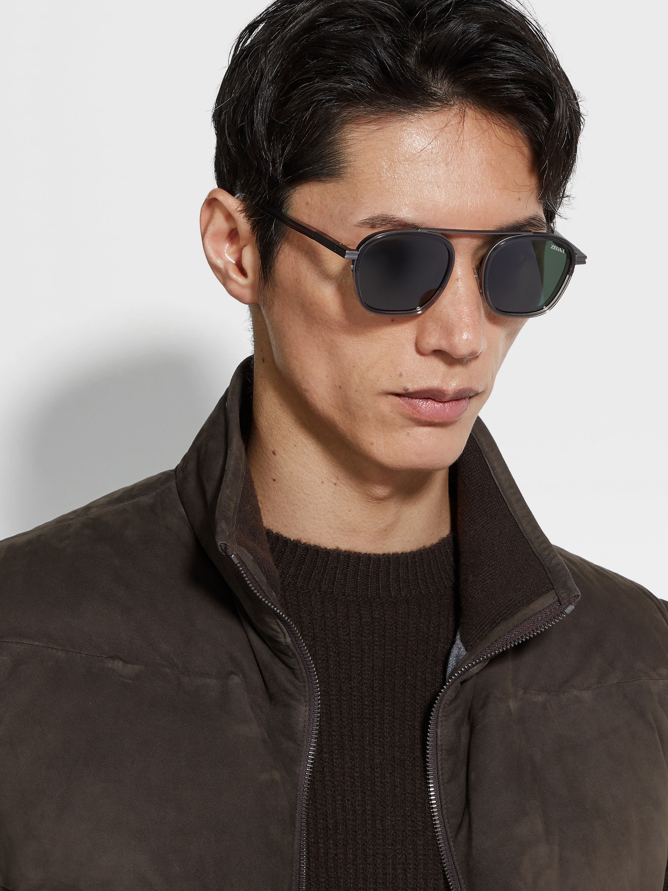Ermenegildo Zegna (EZ0231-20N) 51 |  Unisex Yeşil Güneş Gözlüğü