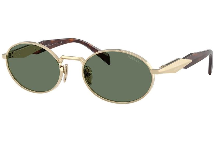 Prada PR 65ZS (ZVN70L) 55 | Unisex Yeşil Yuvarlak Güneş Gözlüğü