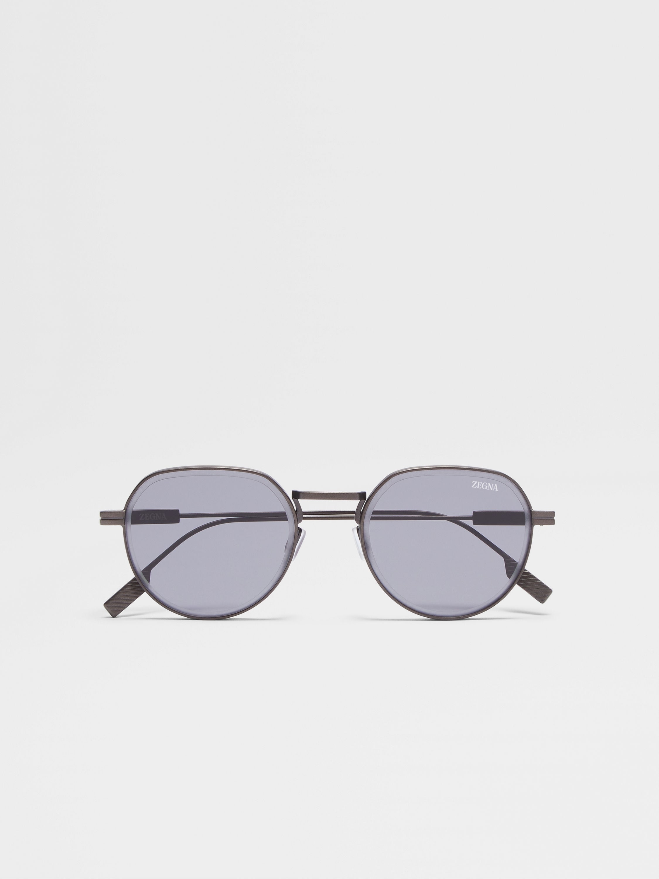 Ermenegildo Zegna (EZ0244-09A) 52 | Unisex Gri Güneş Gözlüğü - MAX